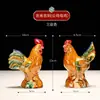 Enfeites de Cerâmica Galo Grande Decorações para Casa Frango do Zodíaco Mobiliário de Escritório Presentes de Inauguração Artesanato