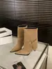 Botines de Tacón Alto con Punta Chuyuji Estilo Nicho Botas para Mujer Otoño Invierno 2026 Botas Marrones Francesas Ajustadas