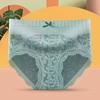 Ropa interior para mujer, Entrepierna de algodón puro, Grafeno antibacteriano, Control de abdomen, Cintura media, Encaje, Transpirable, Levanta glúteos, Bragas para mujer, Estilo delgado