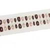 Uñas Vestibles de Boutique, Puntos Polka con Purpurina Fina Marrón Retro, Manicura Corta con Atmósfera de Otoño e Invierno, 30 Piezas de Uñas Pre-Hechas