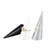 Expositor de acrílico cónico para anillos, soporte para joyas, accesorios para exhibir anillos, base para anillos con punta de dedo
