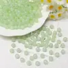 Contas de Vidro Gelatina Cor Sólida Contas Redondas de Jade Sintético Contas Soltas de Vidro Contas para Pulseira Artesanal DIY Acessórios de Vestuário
