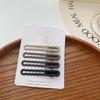 Accesorios de venta caliente, horquilla sencilla 2025, nueva pinza para el cabello con flequillo, pinza para la parte posterior de la cabeza, pinza para el cabello color té con leche.