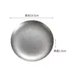 Conjunto de Talheres de Aço Inoxidável Retrô Coreano com Quatro Peças para Acampamento ao Ar Livre Churrasco Restaurante Tigelas e Pratos
