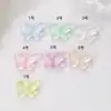 Joyería DIY Cielo Estrellado Acrílico Luminoso Mariposa Estéreo Manicura Colorida Cadena de Teléfono Móvil Llavero Accesorios para Colgar Joyería