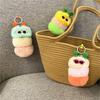 Nuevo Lindo Llavero de Oruga de Dibujos Animados Muñeco de Peluche Colgante para Bolsa Llavero Creativo para Coche Pequeño Regalo