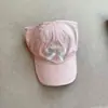 Gorra de verano para niños, fina, de secado rápido, con parte superior semivacía y cola de caballo, parasol, gorra de béisbol para bebé