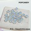 Contas de 12mm luz de abóbora banhadas a ouro produtos de alta qualidade contas de menina fofas multicoloridas brincos pulseira colar de joias contas