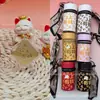 Cubo de oro puro 999, el colgante de oro que mejora cada vez más, la serie "cubo de dinero" con cordón, atrayendo clientes a través de transmisiones en vivo de Douyin