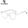 81135 nueva montura óptica Joker calle metal bisagra de resorte color crema montura de gafas fábrica en stock venta al por mayor