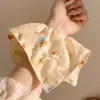 Pañuelo Cuadrado Estilo Francés Pastoral Lazo para el Cabello Cola de Caballo Atmósfera de Alta Gama Cuerda para el Cabello Banda Elástica Scrunchie Mori Girl Accesorio para el Cabello