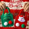 Papai Noel saco de maçã caixa de presente embalagem saco de doces Véspera de Natal alce boneco de neve casal fofo presente de aniversário