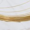 Fio semi-rígido banhado a ouro que não desbota para flor de lote, com retenção de cor 18K, fio rígido para flor de lote, fio de cobre, fio torcido, acessórios para joias DIY por atacado