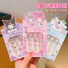 Adesivos de Unha Sanrio para Crianças, Arte de Unha Fofa e Divertida, Peças de Unha para Estudantes, Peças de Unha Doces, Unhas Vestíveis para Crianças