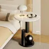 Mesa lateral de sofá, mesa redonda pequeña para sala de estar, mesita de noche para dormitorio, diseño simple y moderno, mesa de café creativa para balcón, mesa pequeña para uso doméstico