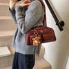Bolso Sobaco Vintage para Mujer 2024 Nuevo Textura de Alta Gama Bolso Tote de Hombro Nicho Gran Capacidad Bolso de Mano Portátil