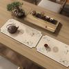 Novo estilo chinês longo sala de chá tapete de mesa diatomácea lama espessa antiderrapante resistente ao desgaste fácil de cuidar tapete de mesa copo de água Tapete de drenagem