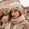 Gorro Cortavientos Cálido de Otoño e Invierno Aoteng Gorro de Punto Gorro de Punto con Puño Gorra Sencilla de Cúpula para Deportes al Aire Libre
