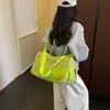 Nova bolsa de viagem simples e estilosa de grande capacidade para viagens curtas, bolsa de ombro unissex, bolsa transversal, bolsa de academia e yoga