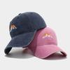 Llegada Nueva Americana Patrón Pico del Amanecer Bordado Gorra de Béisbol Moda Femenina Gorra Vintage Gorra de Papá para Pareja