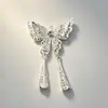 Boneca gato de batata de Guizhou acessórios DIY lembrança coroa de cabelo prateada chapéu étnico Miao chapéu tiara de chifre de vaca borboleta