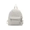 Mochila da Moda Bolsa de Ombro Duplo 2026 Mochila Grande Capacidade Estudante Universitário Aula Nova Verão Bolsa com Letras Bolsa de Lona Feminina