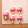 Celebridad de Internet Conejo Fresa Dibujos Animados Accesorios para Uñas Lindo Estéreo Piruleta Helado Accesorios para Uñas Pegamento de Crema DIY