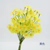 Tecido de Seda Fresco e Simples Novas Flores Artificiais de Camomila Amarradas à Mão, Flores Artificiais, Buquê para Adereços de Sessão de Fotos, Flores Decorativas