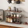 Estante de Almacenamiento Estilo Vintage Más Vendido en el Extranjero Estante Multicapa Ajustable para Ollas Estante para Tazas de Té Estante para Condimentos de Escritorio