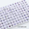 Pedras de Strass para Nail Art Geométricas em Formato de Coração Dongzhou 6*5.3mm Acessórios para Brincos DIY Coração de Pêssego Brilhante Decorações de Unha Vestíveis