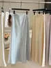 Falda Larga de Satén de Acetato de Cintura Alta para Mujeres Altas, Nuevo Estilo de Primavera, Elegante y Adelgazante, Falda Larga Bodycon
