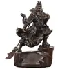 Figura de Guan Gong Guan Erye Estatua de Buda Sable Horizontal Espada Grande Guan Yu Señor Marcial Artesanía Regalo de Inauguración