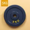 Peça de Haltere Pintada de Preto Ferro Puro Disco Sólido Peso 0,5/1,25/2,5/5kg Músculo do Braço Fitness Haltere
