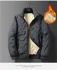 Abrigo de algodón de lana de cordero a prueba de viento y resistente al frío para hombre, forro polar, grueso, corte holgado, cortavientos de talla grande para hombre, chaqueta cálida