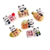Lindos Accesorios de Resina de Panda Pegatinas Decorativas DIY para Refrigerador, Tablero, Espejo Retrovisor y Taza de Agua