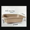 Caja de Embalaje Octagonal Desechable de Papel Kraft, Lonchera Rectangular, Empaque para Llevar de Frutas, Caja de Papel para Comida Ligera de Sándwich