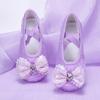2025 Nuevos Zapatos de Baile de Satén Lindo Lazo de Lentejuelas Zapatos de Baile para Niños Zapatos de Suela Suave para Niñas 8046