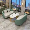 Conjunto de Sofá para Recepção de Área de Descanso Hotel Café Varanda Beleza de Luxo Leve Conjunto de Mesa e Cadeiras para Reunião
