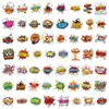 55 nuevas pegatinas de efecto explosión estilo graffiti de dibujos animados transfronterizas para equipaje, tazas, patinetes, venta al por mayor