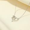 Collar Banyan Tree S925 de plata con 26 letras en inglés Love Rose, cadena de clavícula ligera y lujosa para mujer, regalo para el Día de la Madre
