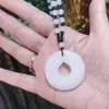 Cadena de suéter con botón de paz valiente que traga riqueza, collar de jade blanco imitación, actividades de Año Nuevo del Tigre, regalos de bienestar para atraer tráfico