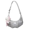 Bolso tipo Dumpling de Nicho Exquisitamente Diseñado, Nuevo Estilo de Verano, Moderno y a la Moda, Bolso Versátil de Hombro Cruzado, Bolso Cuadriculado para Mujer