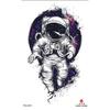 Nuevo Sticker de Tatuaje Impermeable Tatuaje Tótem Americano Sticker de Tatuaje Astronauta Lobo Tigre Muerte Impermeable A Prueba de Sudor