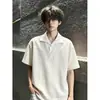 Camisa Falsa de Dos Piezas con Cuello y Mangas Cortas, Camiseta Unisex de Verano con Estampado de Trigo Estilo Old Money Hombro Normal, Camisa Polo Americana Resistente