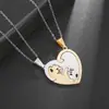 Versão coreana do colar de costura de casal de gatos preto e branco de alto senso um par de acessórios de pingente Joker simples para estudantes homens e mulheres atacado