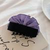 Dama de Temperamento Pinza Surcoreana de Gama Alta con Lazo y Volantes Pinza para el Cabello Accesorios para el Cabello