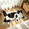 En Stock Alfombras para el Hogar Estilo Japonés y Coreano Lindas y Cálidas con Temática de Gatitos Fáciles de Cuidar para Dormitorio, Mesita de Noche y Baño Venta al por Mayor