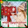 Pegatinas Magnéticas para Coche de Navidad Juego de Pegatinas Magnéticas Impermeables y Resistentes al Sol Puerta de Garaje Metálica Refrigerador Ventana Pegatinas de Decoración Festiva