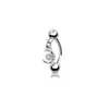 Colgante de Acero Inoxidable Cara de Mariposa Flor Anillo para Labio Moda Tachuela para Lóbulo de la Oreja Incrustada con Garras Tachuela para Ceja Perforación Estilo Minimalista Personalizado
