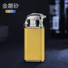 BK872 cocodrilo Delfín encendedor de doble llama creativo directo al ras encendedor de conversión de fuego abierto venta al por mayor